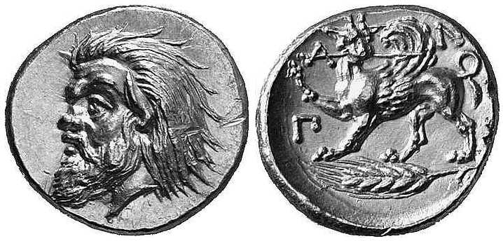 v551 Pantikapaion Bosporus Cimmerius Stater AV