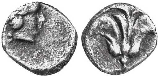 1727 Phanagoria Hemidrachm AR