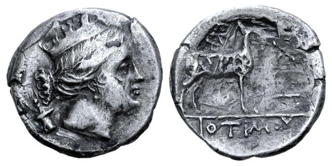 7180 Chersonesus Paeninsula Taurica Drachm AR