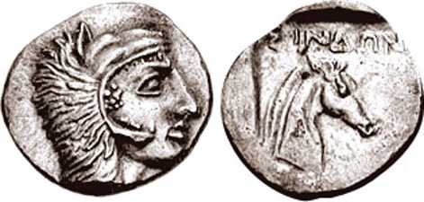 1168 Thrace Cimmerian Bosporus The Sindoi Diobol AR
