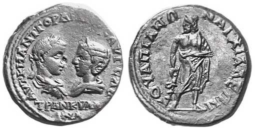 1732 Anchialus Gordianus III AE