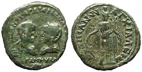 2915 Anchialus Gorfianus III & Tranquillina AE