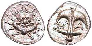 126 Thrace Apollonia Pontica Drachm AR