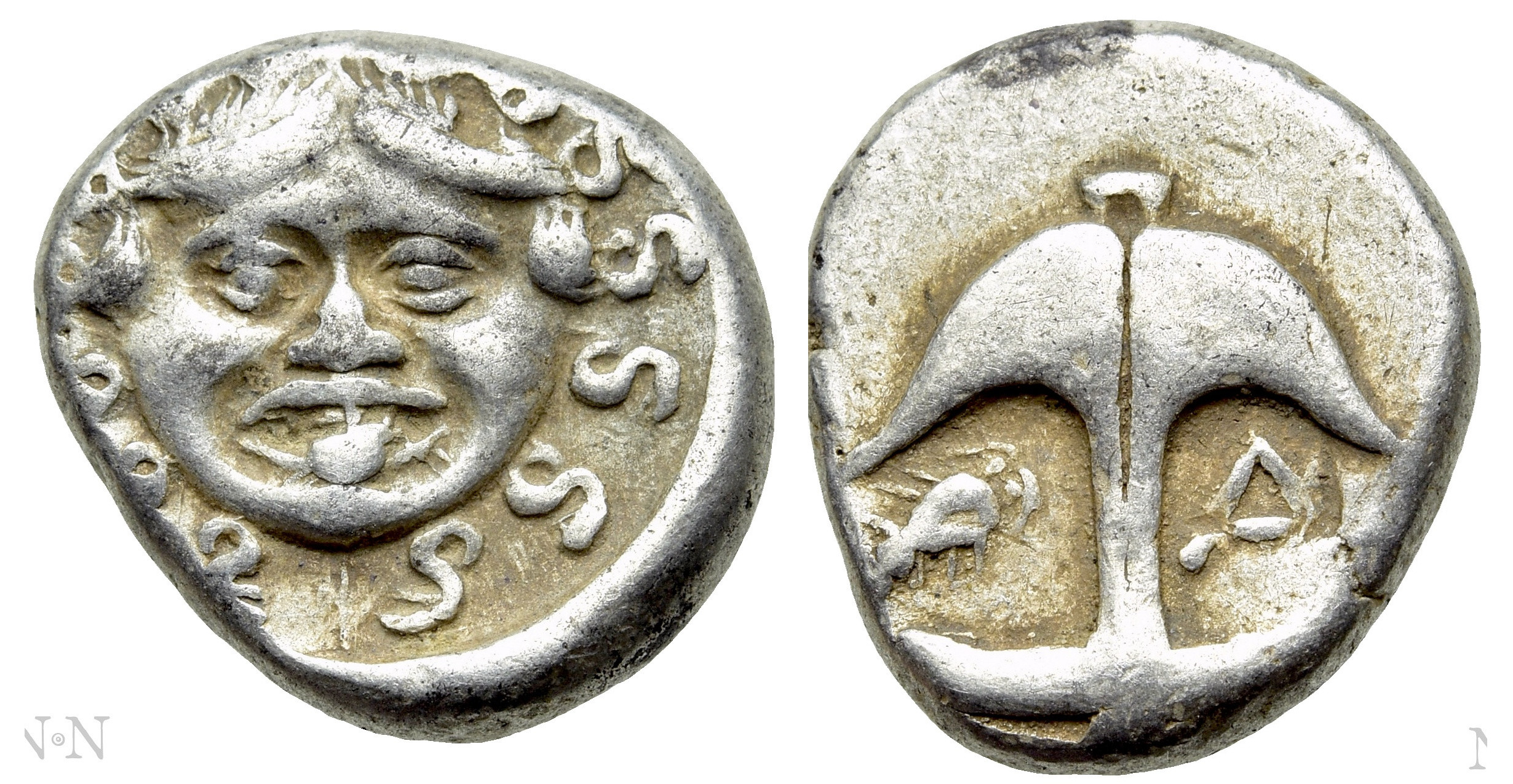 7493 Thrace Apollonia Pontica Drachm AR