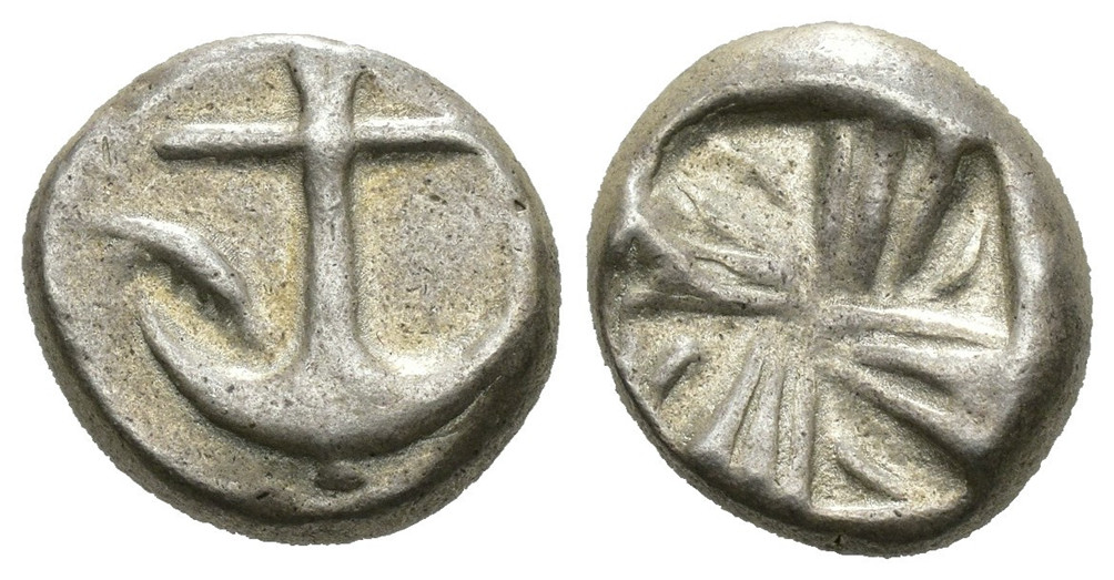 459 Thrace Apollonia Pontica Obol AR