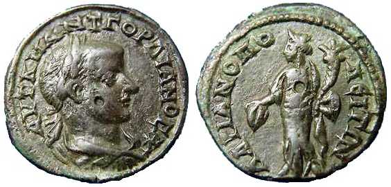 1738 Hadrianopolis Thracia Gordianus III AE