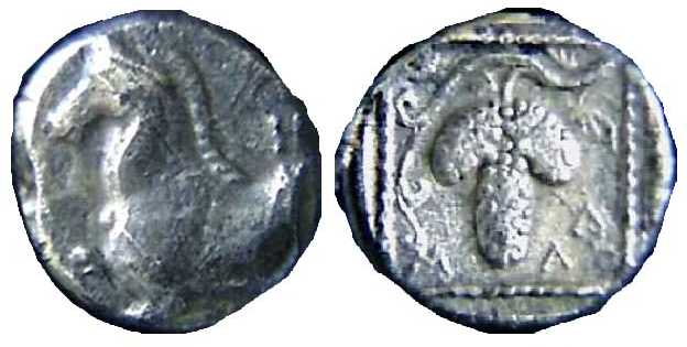 515 Maroneia Thracia Hemidrachm AR