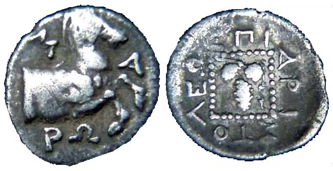 954 Maroneia Thracia Hemidrachm AR