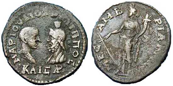 1593 Mesembria Thracia Philippus II AE