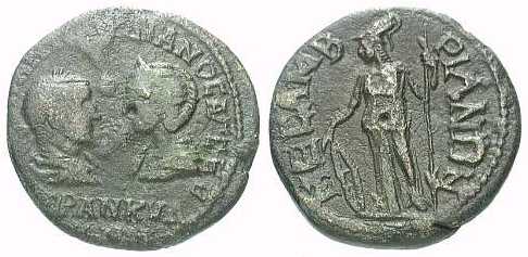 2378 Mesembria Thracia Gordianus III & Tranquillina AE
