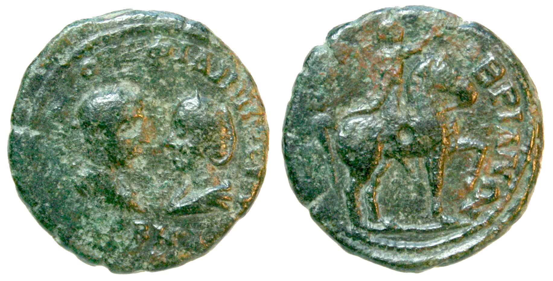 4745 Mesembria Thracia Philippus I & Otacilia Severa AE