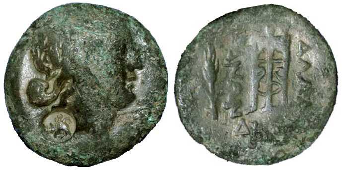 2639 Callatis Moesia Inferior Diminium Romanum AE