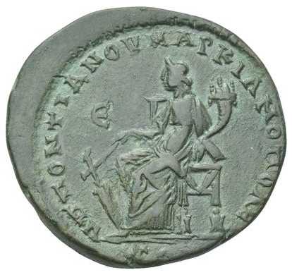 v3555 Hadrianopolis Macrinus AE rev