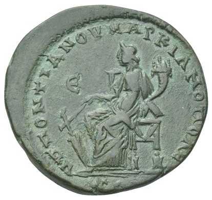 v3555 Hadrianopolis Macrinus AE rev