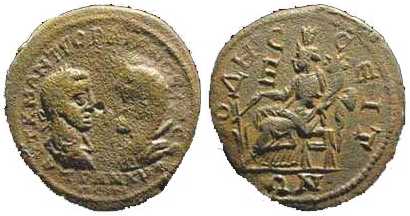 2582 Odessus Thracia Gordian III & Tranquillina AE