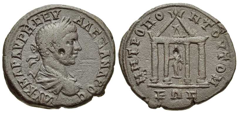 3641 Tomis Moesia Inferior Severus Alexander AE