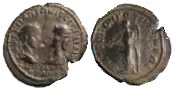 4902 Tomis Moesia Inferior Gordianus III & Tranquillina AE