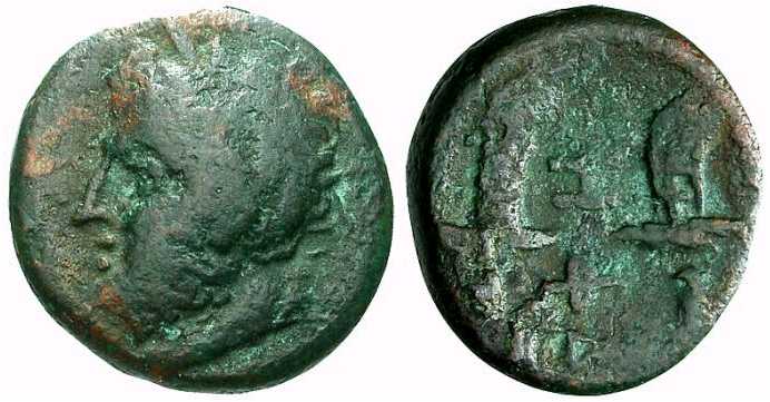 2569 Hephaestia Lemnos Insulae Thraciae AE