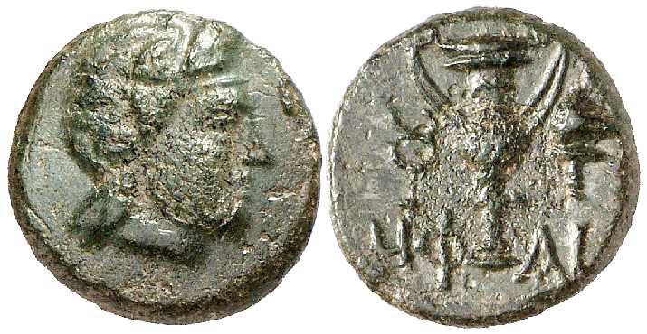 3670 Hephaestia Lemnos Insulae Thraciae AE