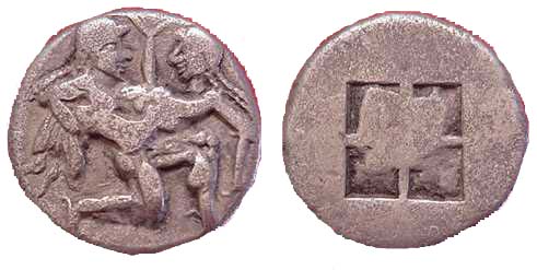 406 Thrace Thasos Stater AR