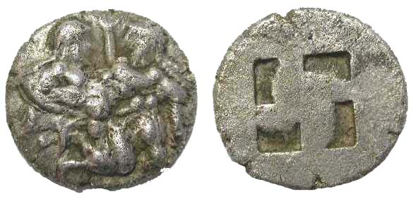 487 Thrace Thasos Drachm AR