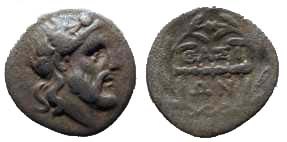 890 Thrace Thasos Hemidrachm AR