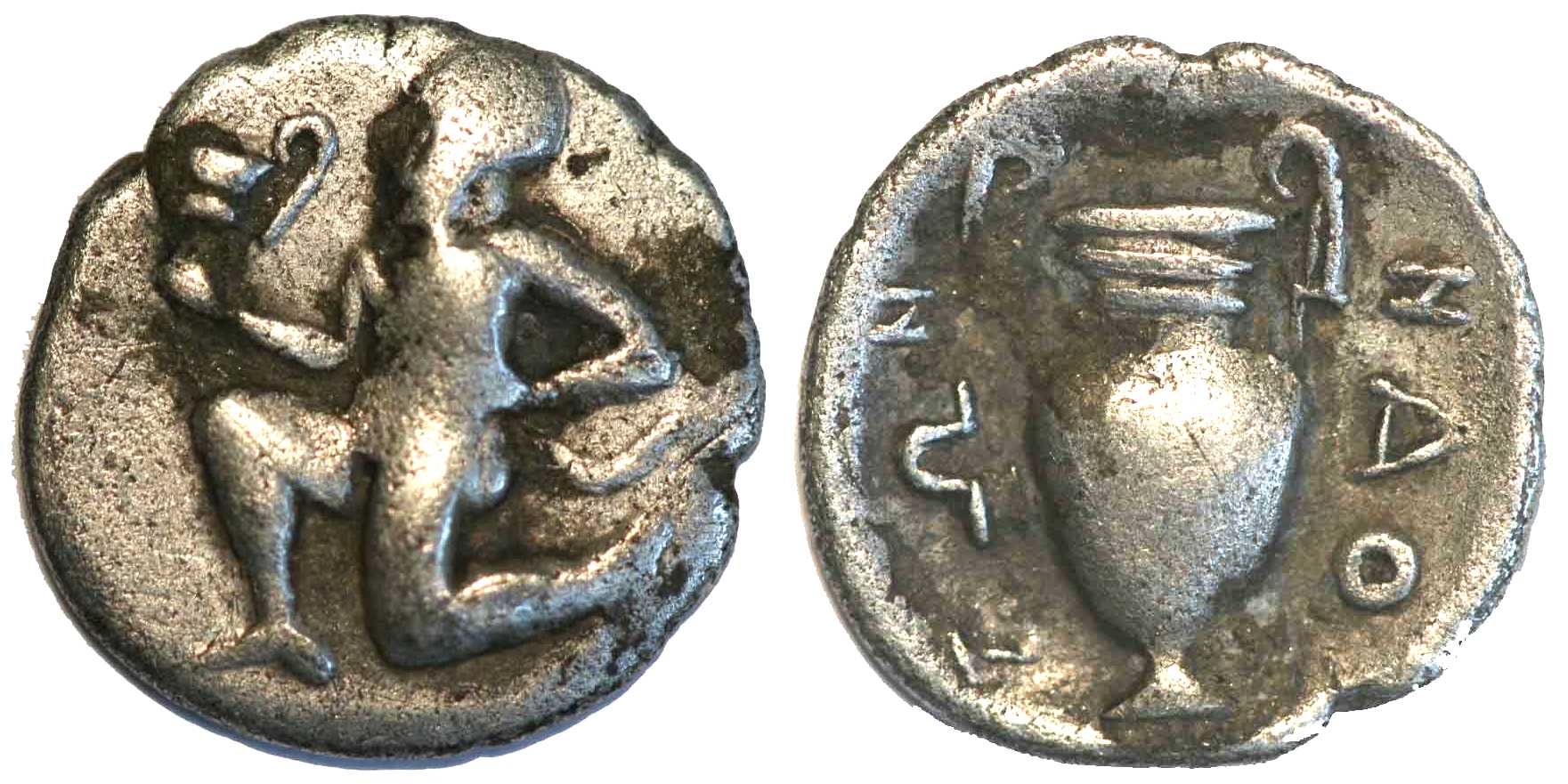 1199 Thrace Thasos Trihemiobol AR