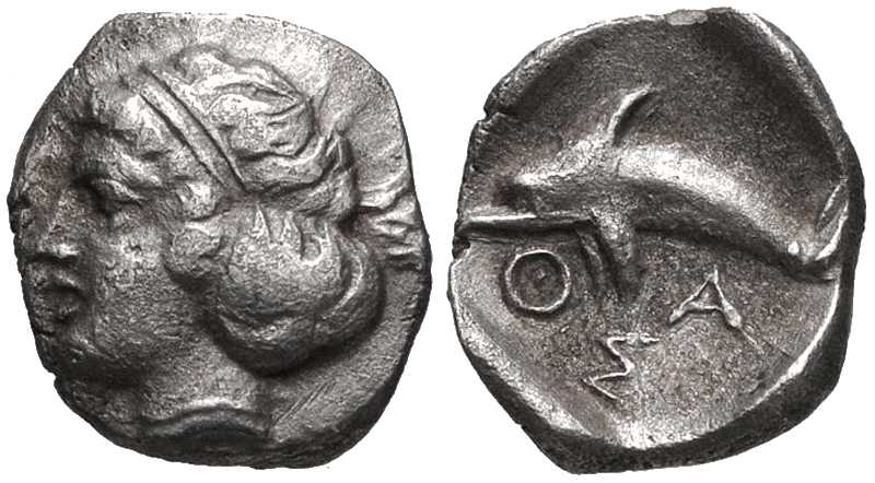 4072 Thasos Insulae Thraciae Hemiobol AR