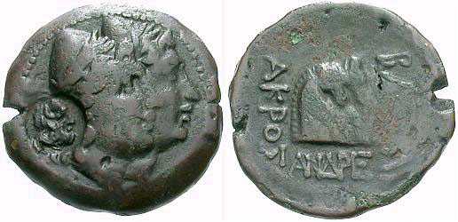 1821 Acrosandrus Reges Thraciae AE