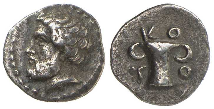 v1461 Cotys I Rex Thraciae AR
