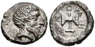 2159 Metocus Rex Thraciae AR