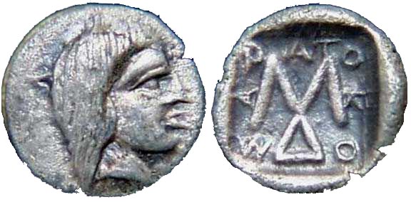 v1 Saratocus Rex Thraciae Trihemiobol AR