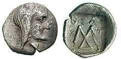 v9 Saratocus Rex Thraciae Trihemiobol AR