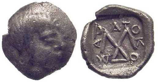 v152 Saratocus Rex Thraciae Trihemiobol AR