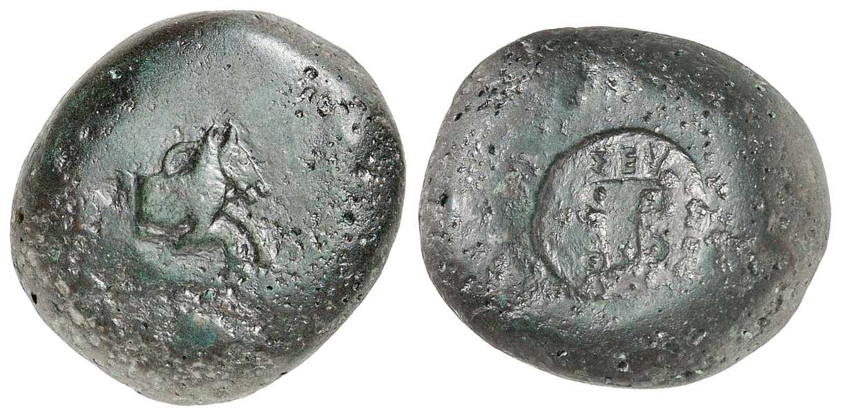 6259 Seuthes I Rex Thraciae AE