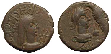 1227 Rhescuporis V Regnum Bosporanum AE