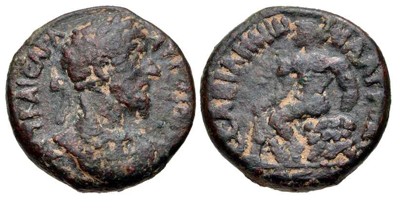 5559 Abila Decapolis Lucius Verus AE