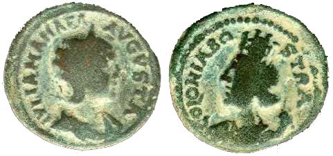 1233 Bostra Decapolis Iulia Mamaea AE