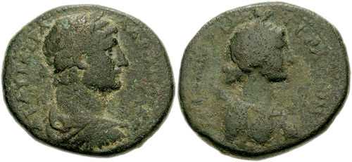 1453 Gerasa Decapolis-Arabia Hadrianus AE