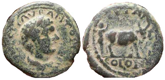 2813 Petra Decapolis-Arabia Elagabalus AE