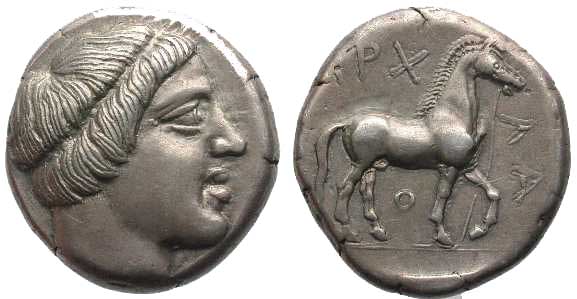 1024 Macedonia King Archelaos I Tetradrachm AR