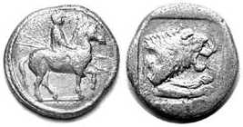 462 Perdiccas II Rex Macedoniae Tetrobol AR