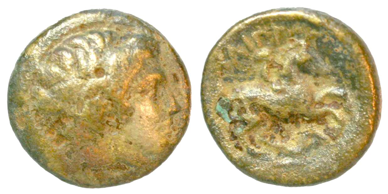 4802 Philippus II Rex Macedoniae AE cleaned