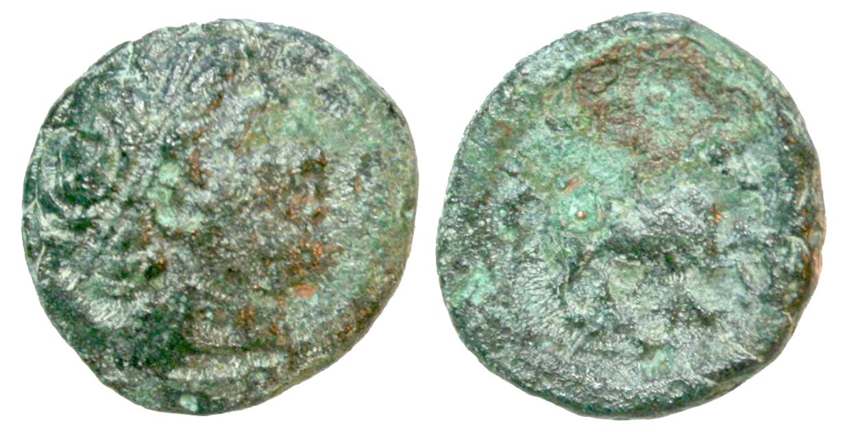 4803Philippus II Rex Macedoniae AE cleaned