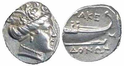 1782 Amphipolis Macedonia Local Mint AR