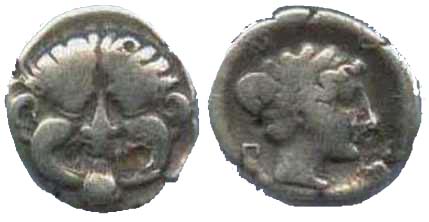 866 Macedonia Neapolis Hemidrachm AR