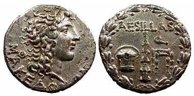 695 Macedonia Provincia Romana Praetor Aesillas Tetradrachm AR