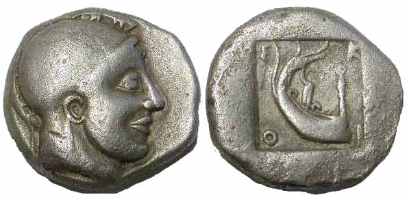 436 Macedonia Scione Tetradrachm AR