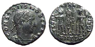 981 Thessalonica Constans I Imperium Romanum AE