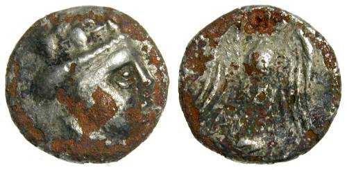 2175 Amisus Pontus Hemidrachm AE/AR